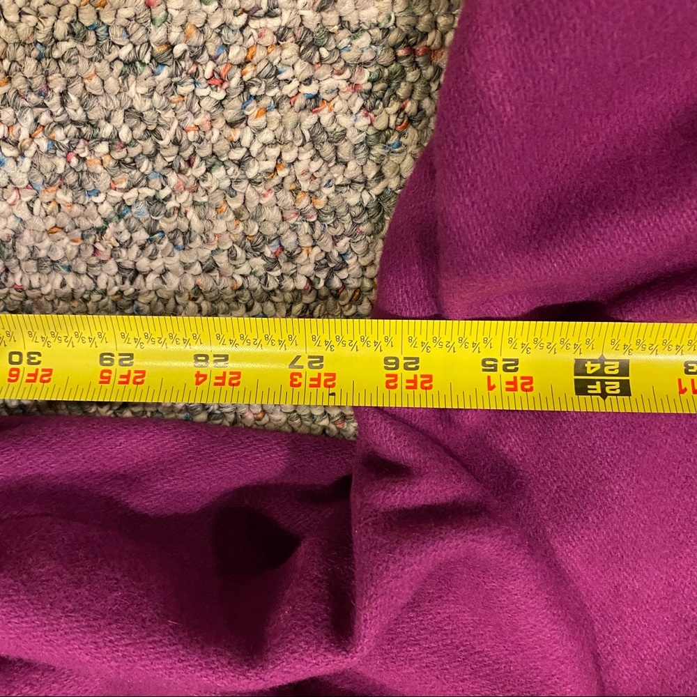 Carol Gildar Designs NEW handmade cashmere blend wrap sweater jacket fuchsia - Picture 12 of 16